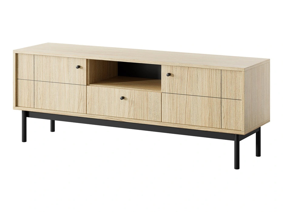 Szafka RTV Jazz DL154 w naturalnych kolorach drewna