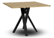 Kwadratowy stół z blatem w kolorze artisan