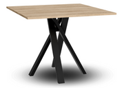 Kwadratowy stół z blatem w kolorze sonoma