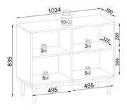 Rozmiary komody Jazz DL.K104