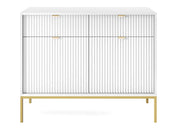 Biała komoda na złotych nogach!