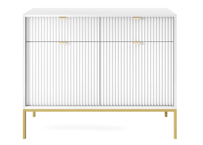 Biała komoda na złotych nogach!