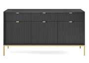 Elegancka, duża komoda ze złotymi dodatkami!