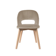 Krzesło Amber – elegancja i wygoda w trzech kolorach nóg od przodu