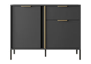 Mała komoda w kolorze antracytowym Lilah