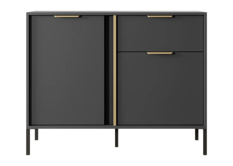 Mała komoda w kolorze antracytowym Lilah