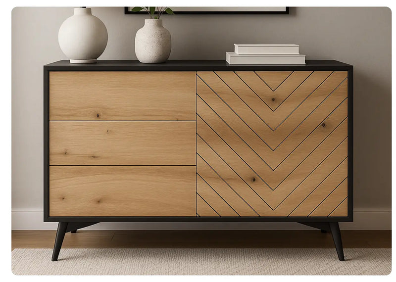 Komoda z szufladami i półkami Diamond