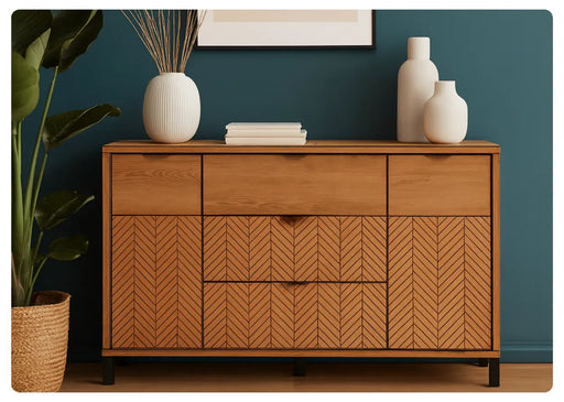 Modna komoda Fonti w salonie