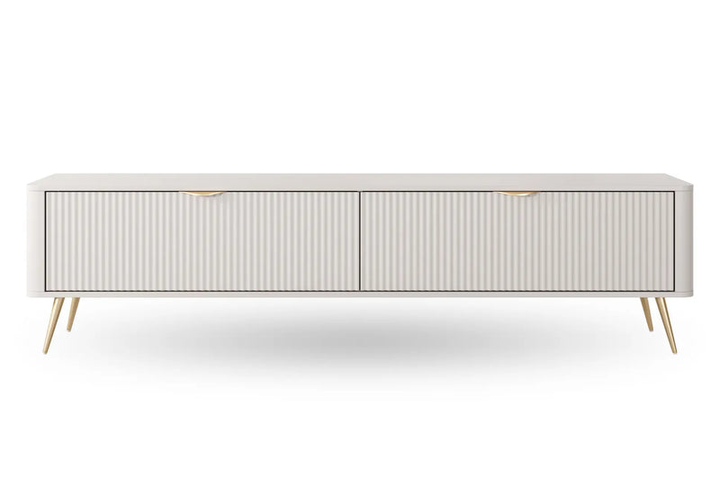 Duża szafka RTV Lisse w kolorze beżowym. Heydoo.pl