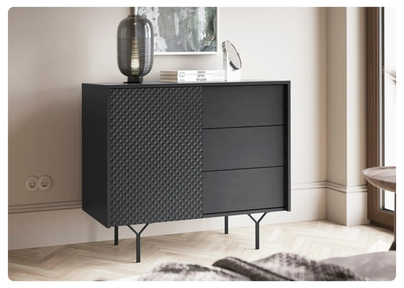 Mała komoda Raven czarna