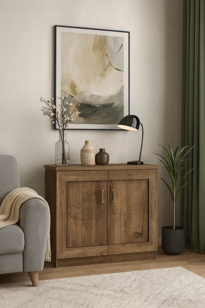 Mała komoda Tadeusz t3 w modnym salonie