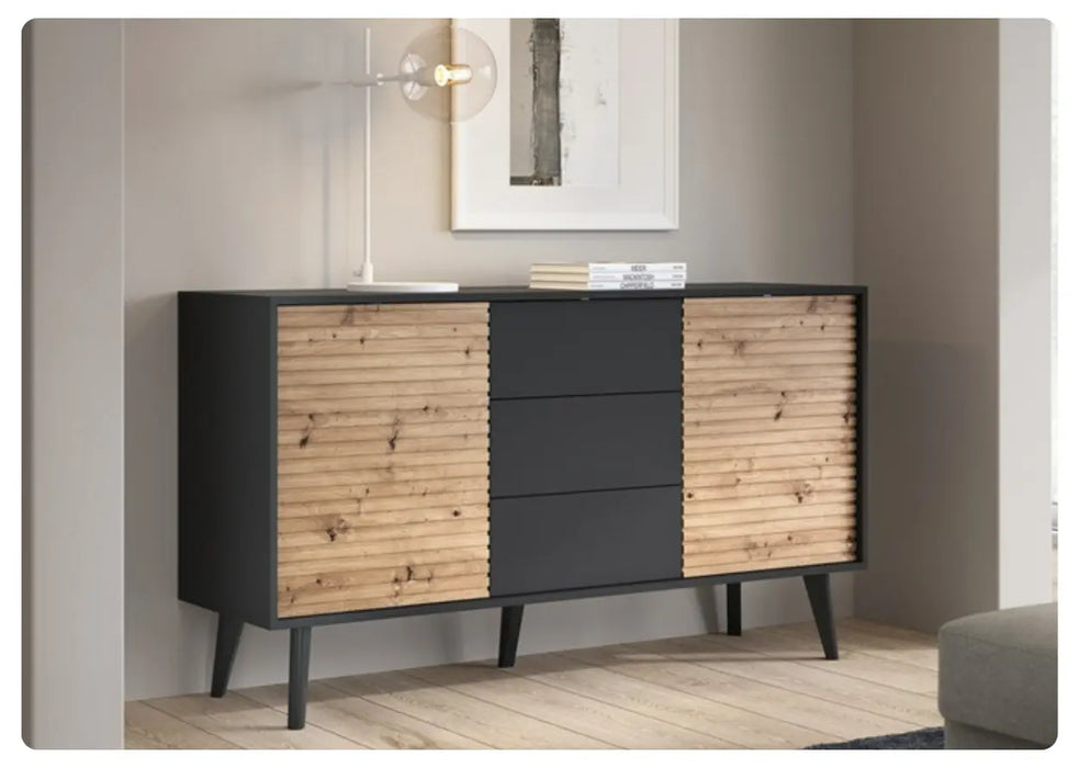 Komoda z szufladami i półkami Willow