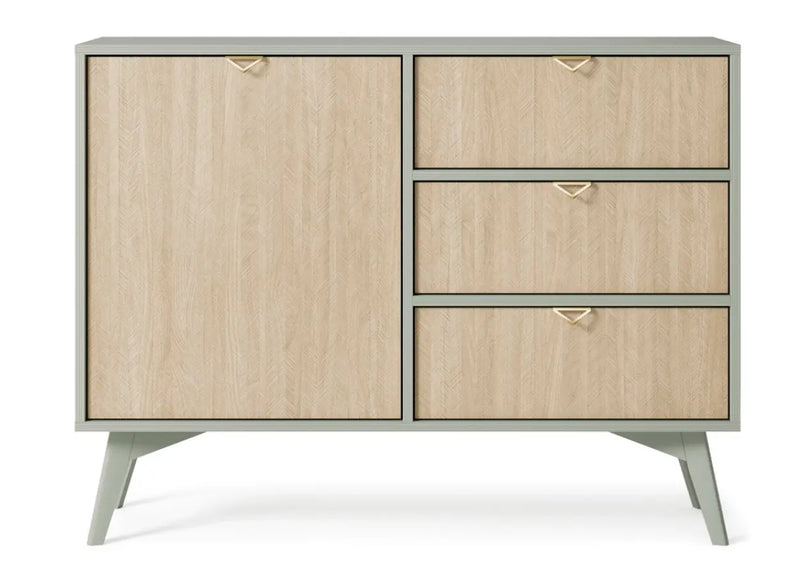 Komoda boho w pistacjowym kolorze!