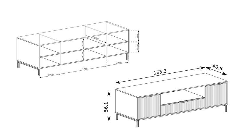 Stolik pod telewizor z wymiarami