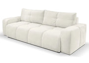 Kremowa sofa z pikami i funkcją spania