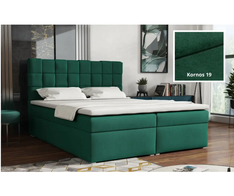 Boxpring zielony