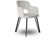 Krzesło na metalowych nogach 