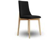 Czarne krzesło z wygodnym oparciem do Twojego salonu!