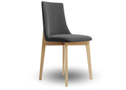 Ciemno szare krzesło na bukowych nogach!