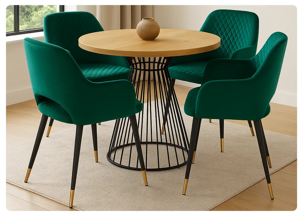 Krzesło Enzo w zestawieniu z modnym stołem