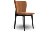 Eleganckie krzesło w odważnym miedzianym kolorze!