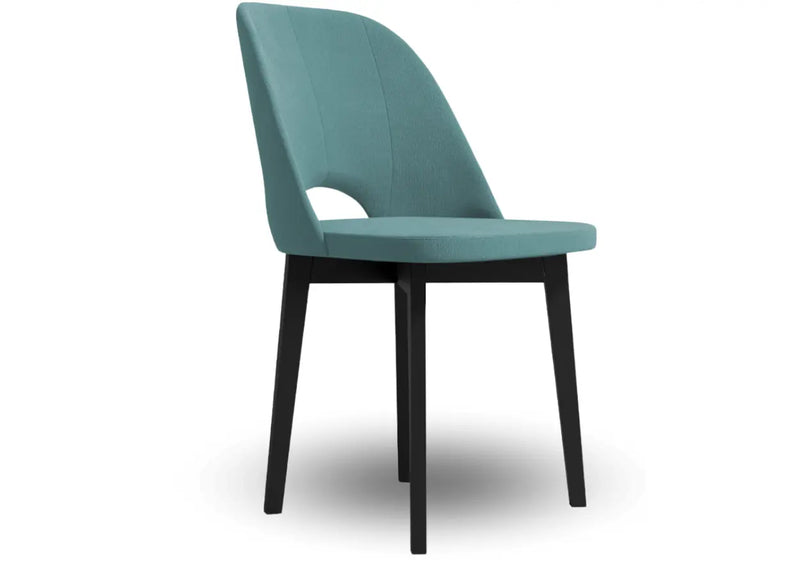 Turkusowe krzesło z wysokim, wygodnym oparciem do Twojego salonu!