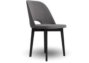 Ciemno szare krzesło z wysokim oparciem, do salonu i jadalni!