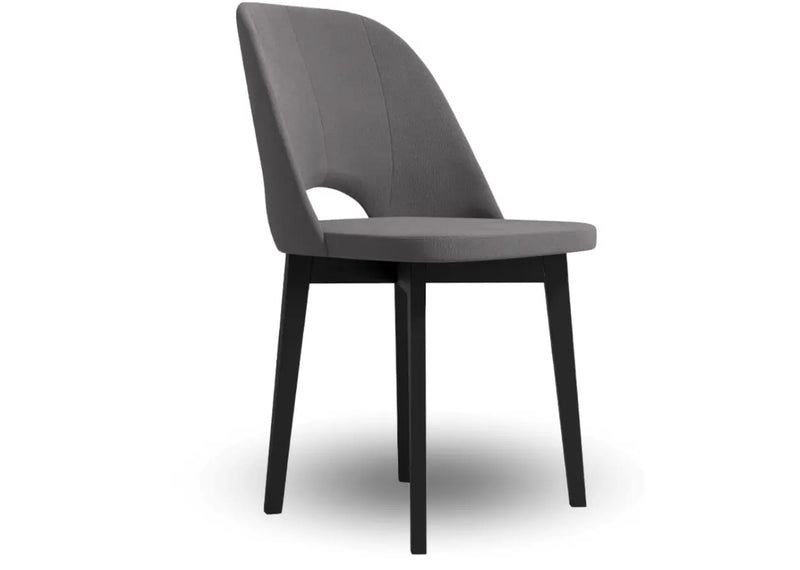 Ciemno szare krzesło z wysokim oparciem, do salonu i jadalni!