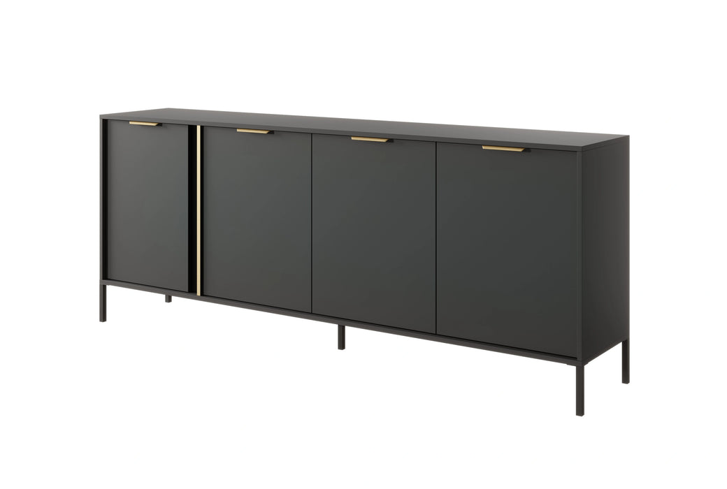Komoda Lilah typ E – duża elegancja w antracycie