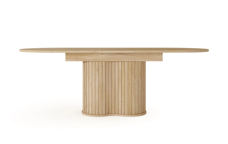 Stół Lovi laski z wkładką w blacie na białym tle