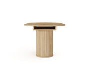 Stół Lovi Laski z lamelami na białym tle