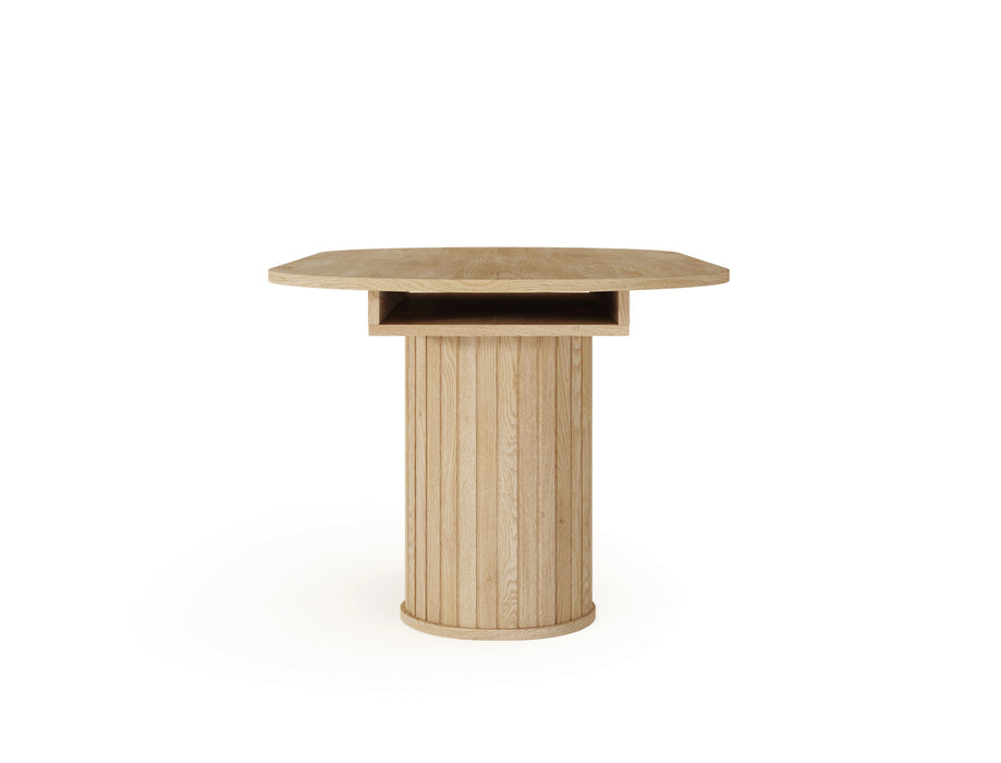 Stół Lovi Laski z lamelami na białym tle