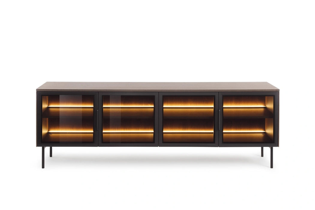 Stolik RTV Lumi 181 4D – nowoczesny design, elegancja i praktyczne przechowywanie