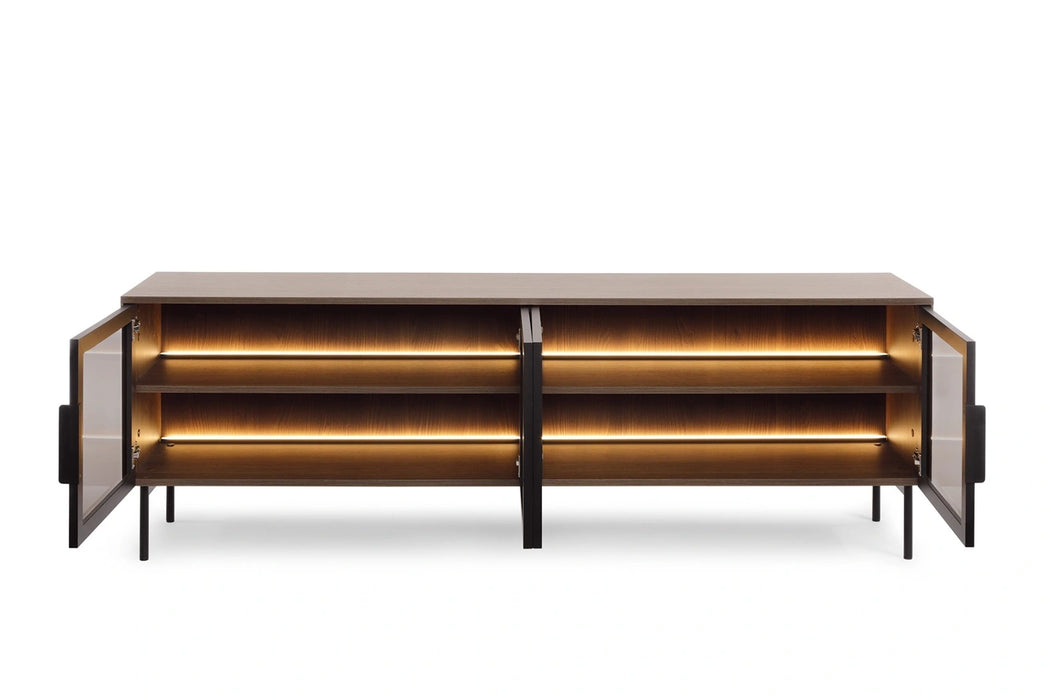 Stolik RTV Lumi 181 4D – nowoczesny design, elegancja i praktyczne przechowywanie