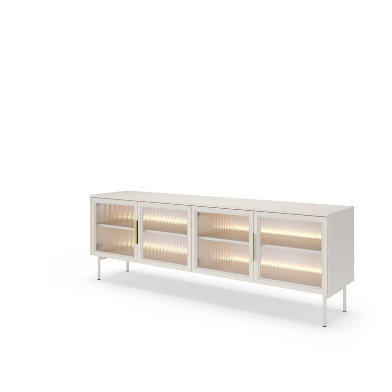 Stolik RTV Lumi 181 4D – nowoczesny design, elegancja i praktyczne przechowywanie