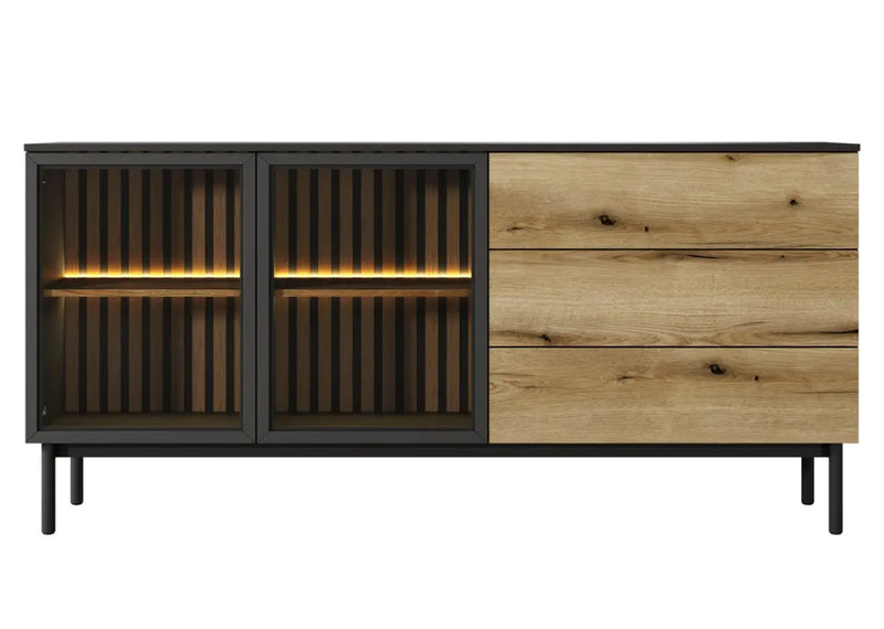 Duża komoda z oświetleniem led i wysoką jakością - Lark