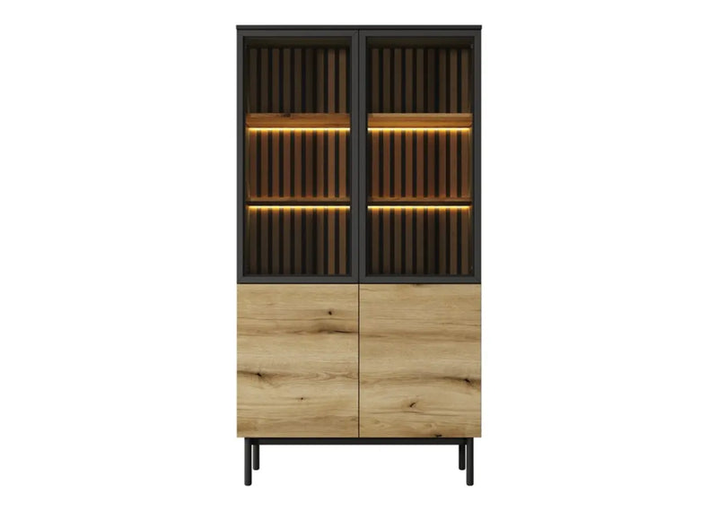 Wysoka witryna z podświetleniem led - Lark!