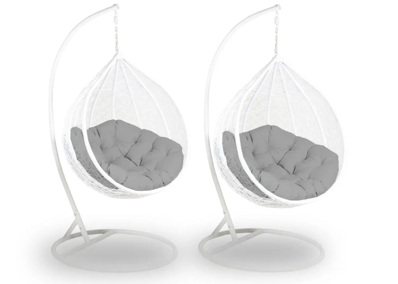 Zestaw foteli wiszących Lavente 1+1 białe