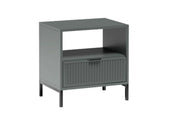 Stolik nocny w kolorze zielonego kamienia