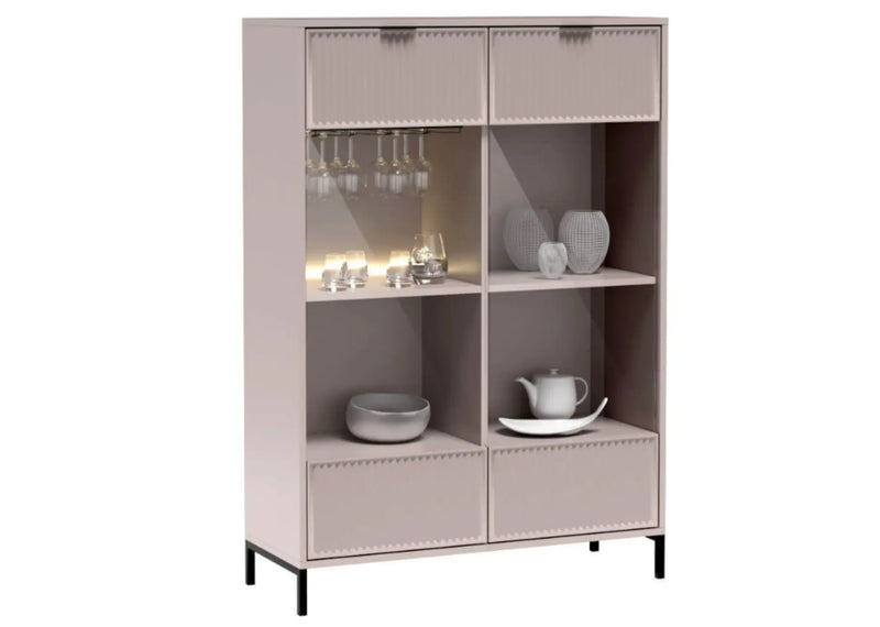 Kaszmirowa witryna z uchwytami na kielsiszki