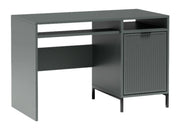 Biurko z szafką i półką na klawiaturę w kolorze zielonym