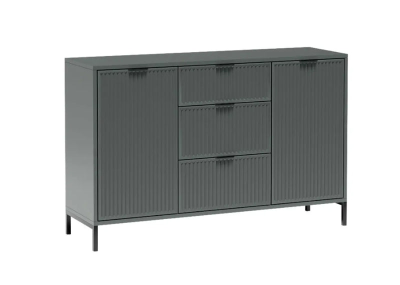 Komoda w odcieniach zgniłej zieleni