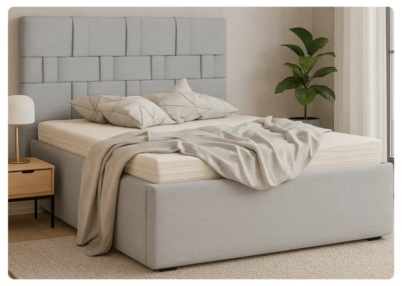 Łóżko Goja z pojemnikiem w sypialni