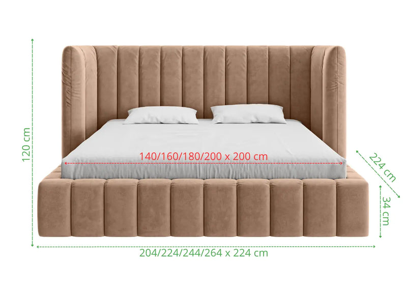 Wymiary łóżka Maii z pojemnikiem I Heydoo.pl