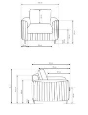 Wymiary fotela Luxor