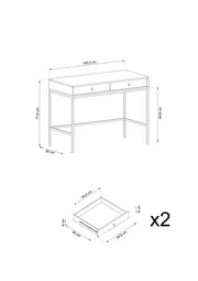 Biurko toaletka w do salonu i sypialni z wymiarami