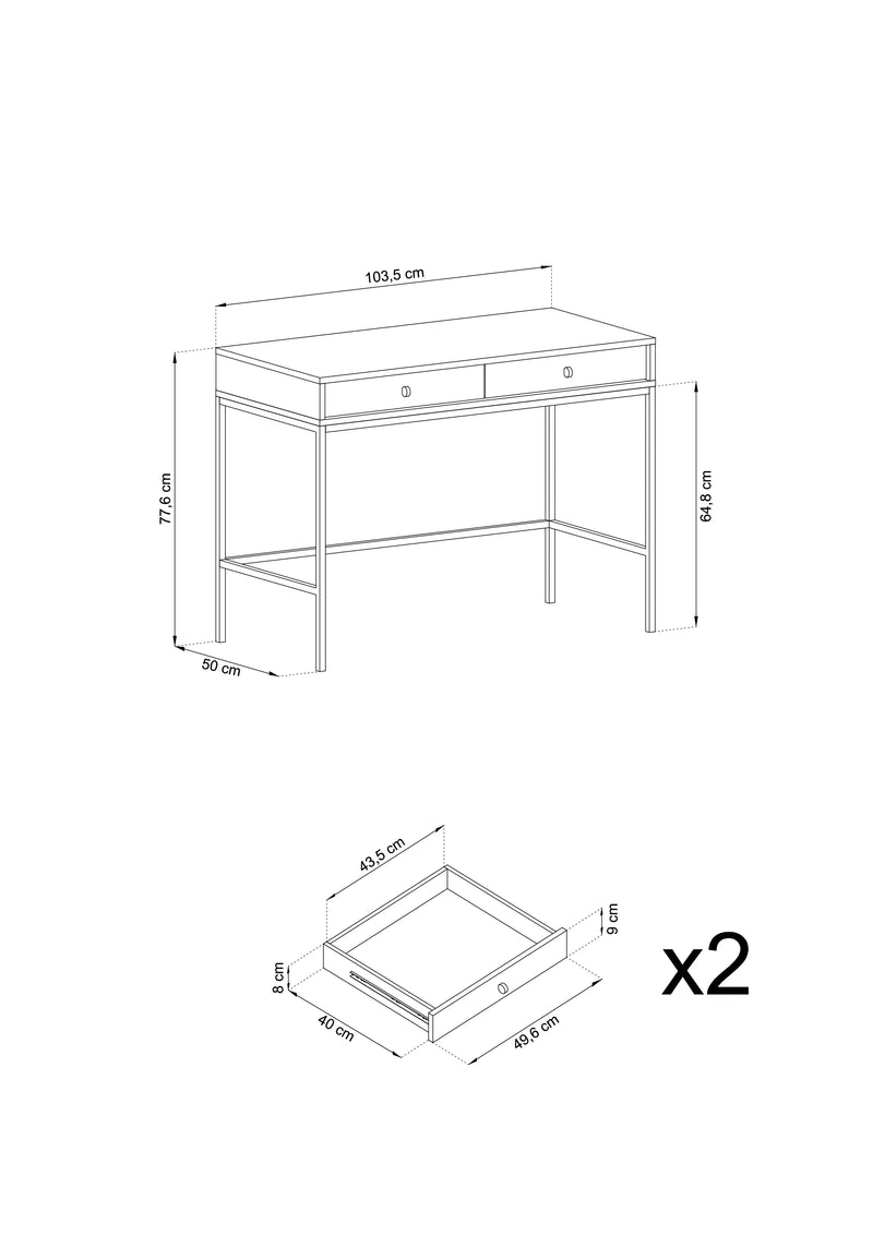 Biurko toaletka w do salonu i sypialni z wymiarami