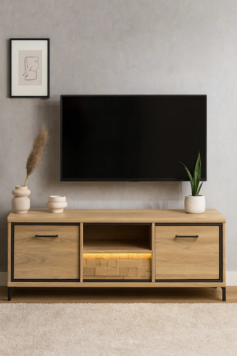 Stolik rtv z podświetleniem Mediolan