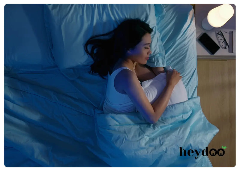 Materac kieszeniowy Bira z pianką Visco z wypoczętą kobietą! Heydoo.pl