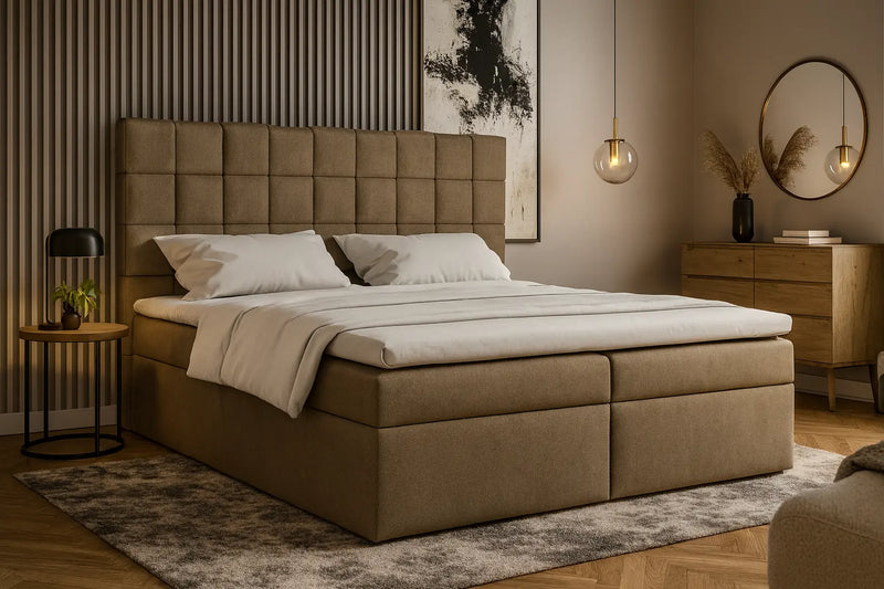 Nowoczesna sypialnia z łóżkiem Mirabel Box